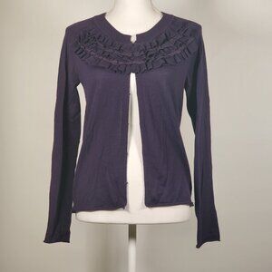 Banana Republic Purple 100% Merino wool Long sleeve cardigan Size S